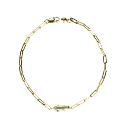 Bracelets Diana Mitchell  | Tapered Diamond Station Chain Bracelet