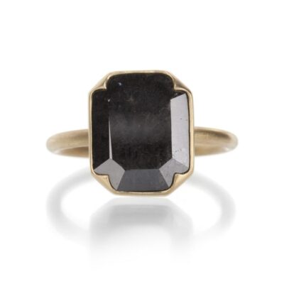 Rings Gabriella Kiss  | Black Octagonal Diamond Ring