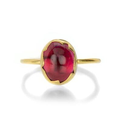 Rings Annette Ferdinandsen  | Pink Tourmaline Egg Stacker Ring