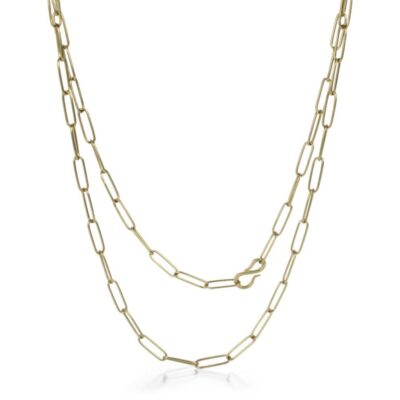 Necklaces Maria Beaulieu  | 18K Yellow Gold Lightweight Chain- 26″