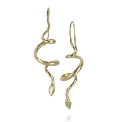 Earrings Gabriella Kiss  | Spiral Snake Earrings