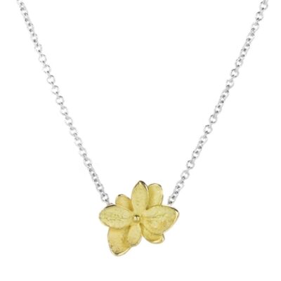 Necklaces John Iversen  | Baby Twin Hydrangea Pendant Necklace