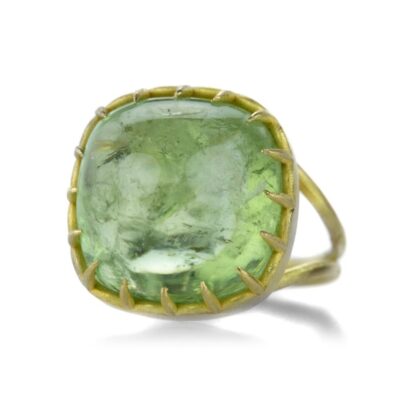 Rings Rosanne Pugliese  | Icy Green Tourmaline Cabochon Ring