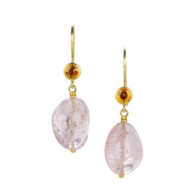 Earrings Mallary Marks  | Sapphire And Tourmaline Apple & Eve Earrings