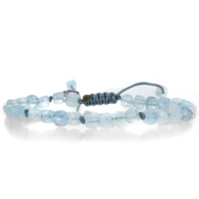 Bracelets Joseph Brooks  | 5Mm Aquamarine Cube Bracelet