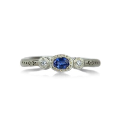 Rings Adel Chefridi  | Sapphire Charm Ring