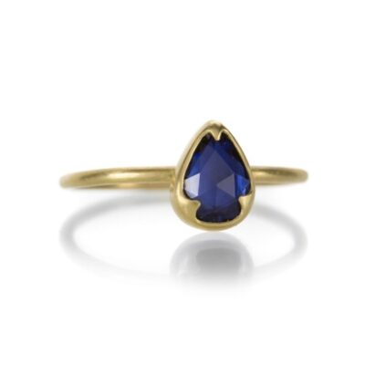 Rings Gabriella Kiss  | Faceted Sapphire Pear Ring