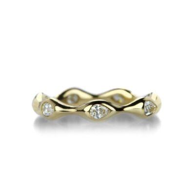 Rings Diana Mitchell  | Pear Shaped Diamond Eternity Band