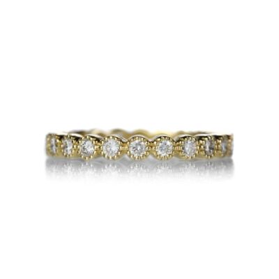 Rings Sethi Couture  | 18K Bezel Set White Diamond Band