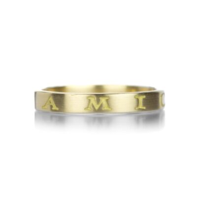 Rings Gabriella Kiss  | 18K Amicitia Engraved Band