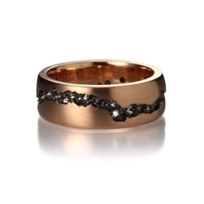 Rings Todd Pownell  | Smooth Rose Gold Fissure Band