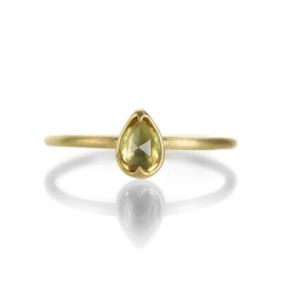 Rings Gabriella Kiss  | Yellow Rose Cut Sapphire Ring