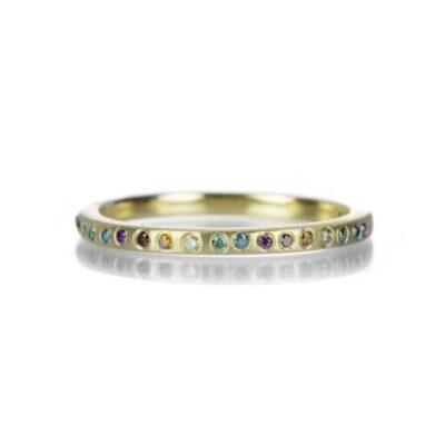 Rings Kate Maller  | Half Colored Diamond Eternity Band