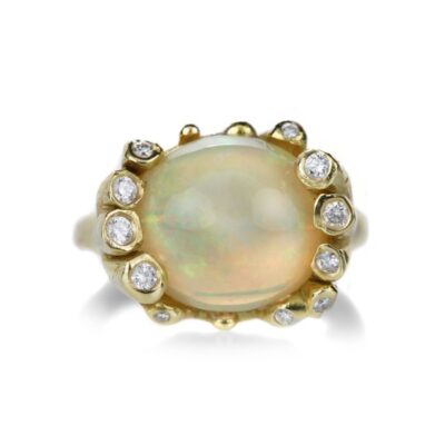 Rings Kimberlin Brown  | Venus Opal And Diamond Ring