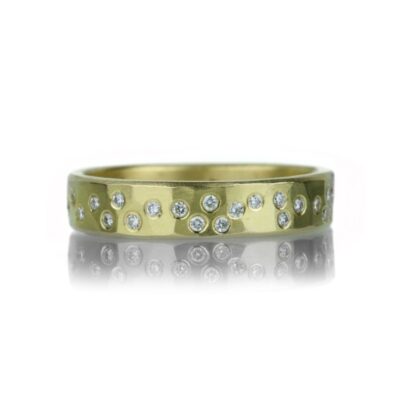 Rings Ananda Khalsa  | White Diamond Sprinkle Band