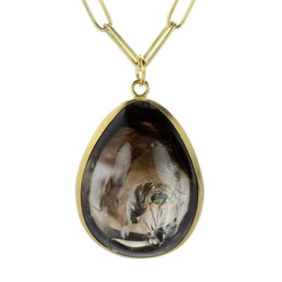 Necklaces Maria Beaulieu  | Smoky Quartz Enhydro Pendant (Pendant Only)