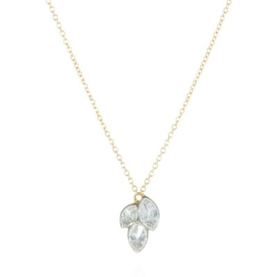 Necklaces Todd Pownell  | Triple Inverted Diamond Pendant Necklace