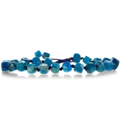 Bracelets Joseph Brooks  | Faceted 6Mm Apatite Cube Bracelet