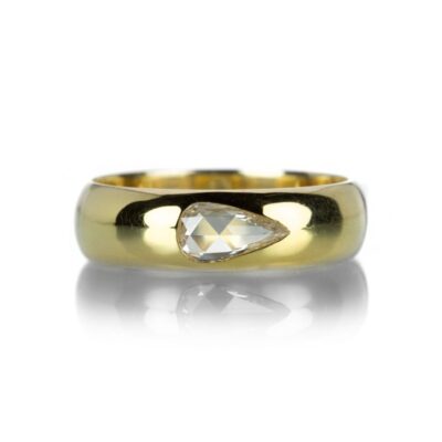 Rings Diana Mitchell  | Pear Shaped Diamond Flush Band