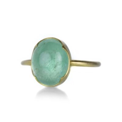 Rings Gabriella Kiss  | Pale Oval Emerald Ring