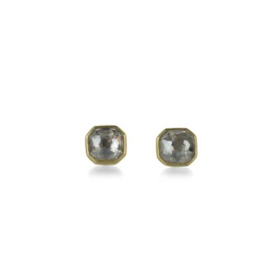 Earrings Lola Brooks  | Icy Diamond Octagon Studs