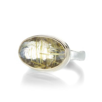 Rings Jamie Joseph  | Faceted Golden Rutilated Quartz Ring