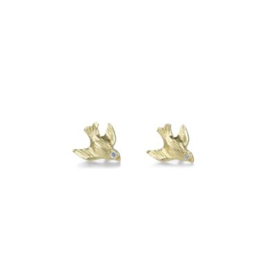 Earrings Victoria Cunningham  | Diamond Bird Stud Earrings