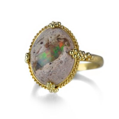 Rings Amali  | Oval Mexican Opal Ring