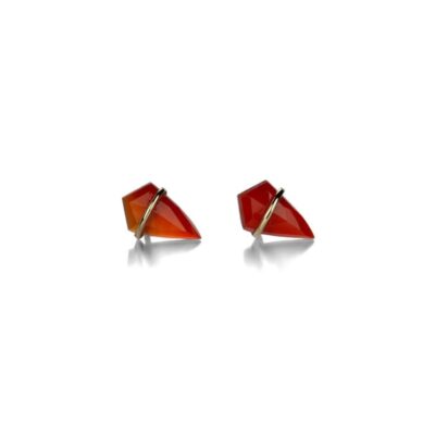 Earrings Page Sargisson  | Small Carnelian Kite Studs