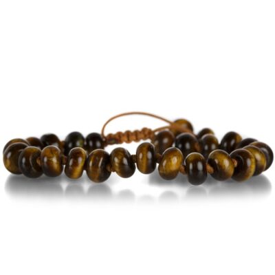 Bracelets Joseph Brooks  | Smooth 8Mm Gold Tiger’S Eye Bracelet