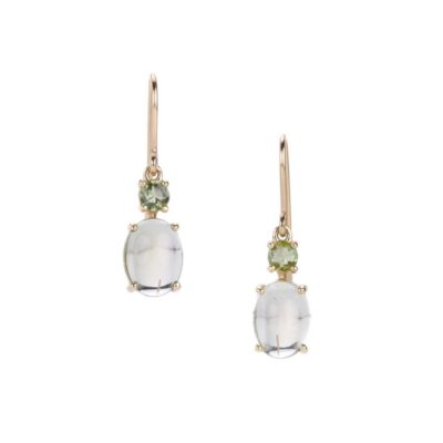 Earrings Nicole Landaw  | Light Green Tourmaline Drop Earrings