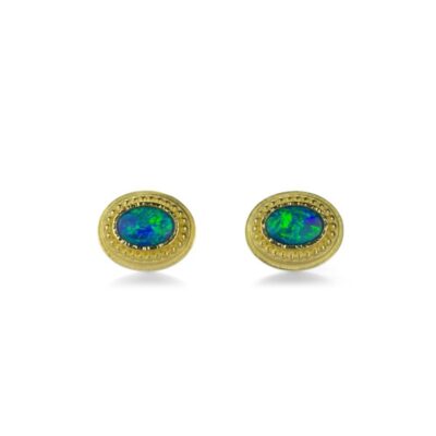 Earrings Barbara Heinrich  | Oval Opal Doublet Studs