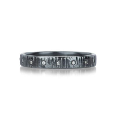 Rings Kate Maller  | Oxidized Silver Aspen Wedding Band