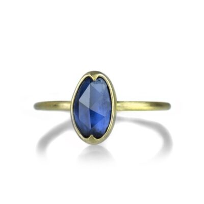 Rings Gabriella Kiss  | Organic Shaped Blue Sapphire Ring