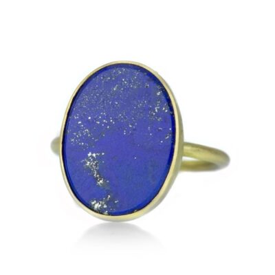 Rings Gabriella Kiss  | Oval Vertical Lapis Ring