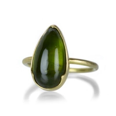 Rings Gabriella Kiss  | Pear Shaped Green Tourmaline Ring