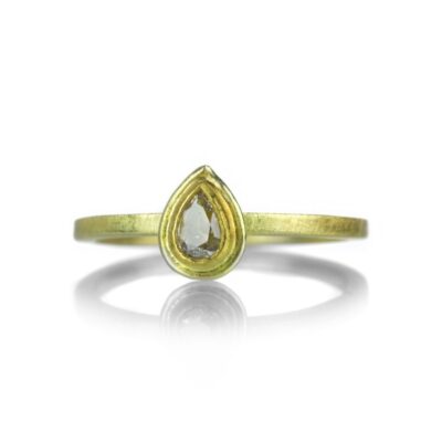 Rings Petra Class  | Rose Cut Diamond Teardrop Ring