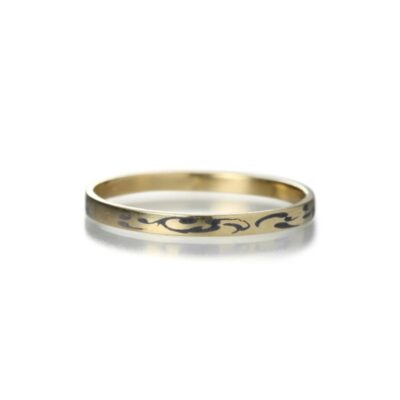 Rings Gabriella Kiss  | Black Enamel Band