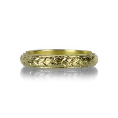 Rings Diana Mitchell  | Hand Engraved Wheat Band