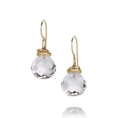 Earrings Jamie Joseph  | Faceted Rock Crystal Drop Earrings