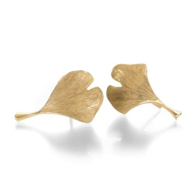 Earrings John Iversen  | 18K Baby Ginkgo Leaf Studs