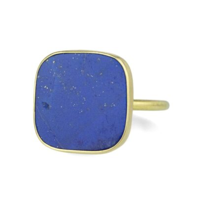 Rings Gabriella Kiss  | Soft Square Lapis Ring