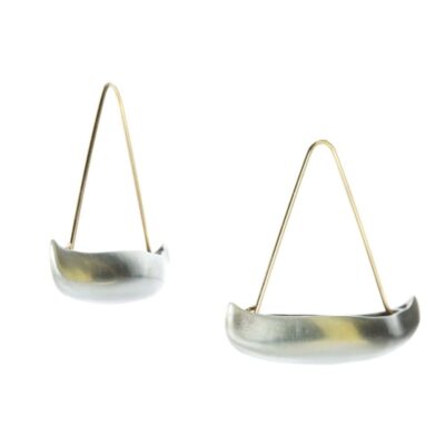 Earrings Gabriella Kiss  | Sterling Silver Canoe Earrings