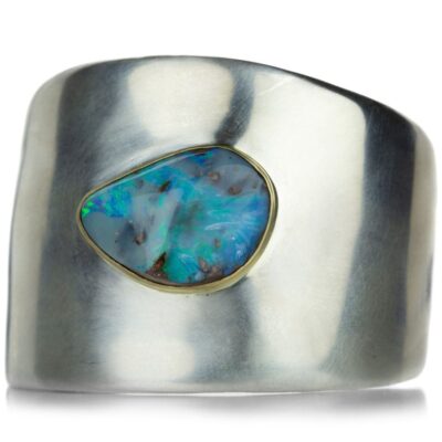 Bracelets Annette Ferdinandsen  | Sterling Silver Roxy Cuff With Boulder Opal