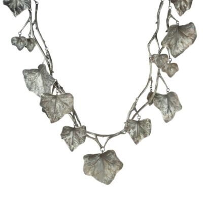 Necklaces Gabriella Kiss  | Sterling Silver Ivy Leaf Necklace