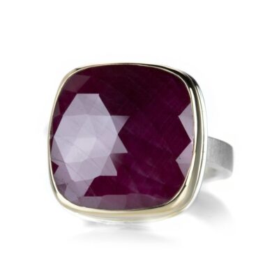 Rings Jamie Joseph  | Square Rose Cut Indian Ruby Ring