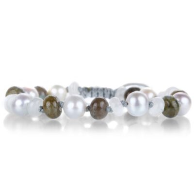 Bracelets Joseph Brooks  | Moonstone, Labradorite And Pearl Bracelet