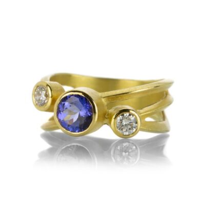 Rings Barbara Heinrich  | Tanzanite And Diamond Wrap Ring