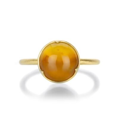 Rings Gabriella Kiss  | Round Yellow Opal Ring