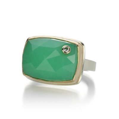 Rings Jamie Joseph  | Chrysoprase Ring With Diamond